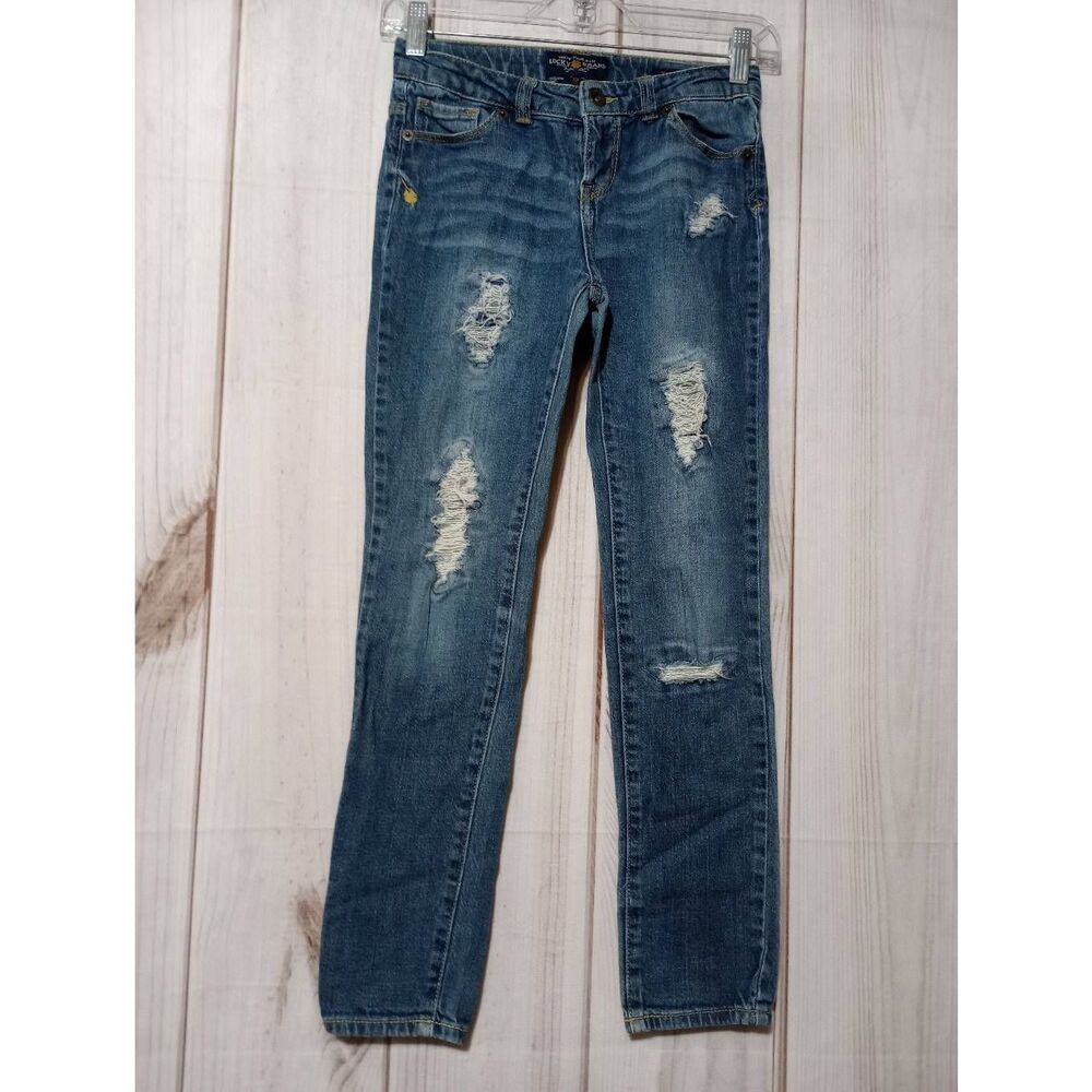 Lucky Brand Jeans Girls 12 Zoe Jegging Distressed